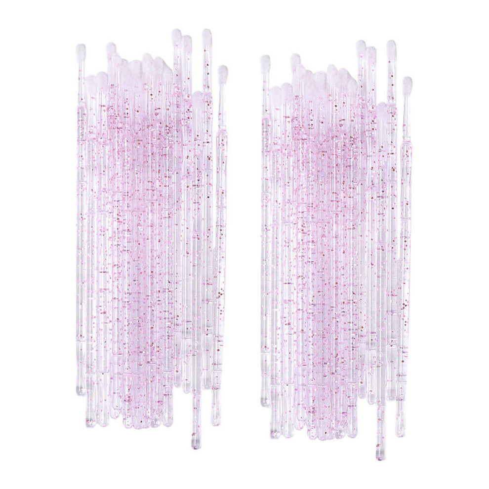 Inoomp 200Pcs Eyelash Brushes Cleaning Tools