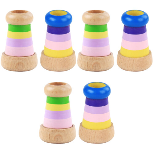 6 Pcs Poly Prisms Kaleidoscope Toy Educational 2