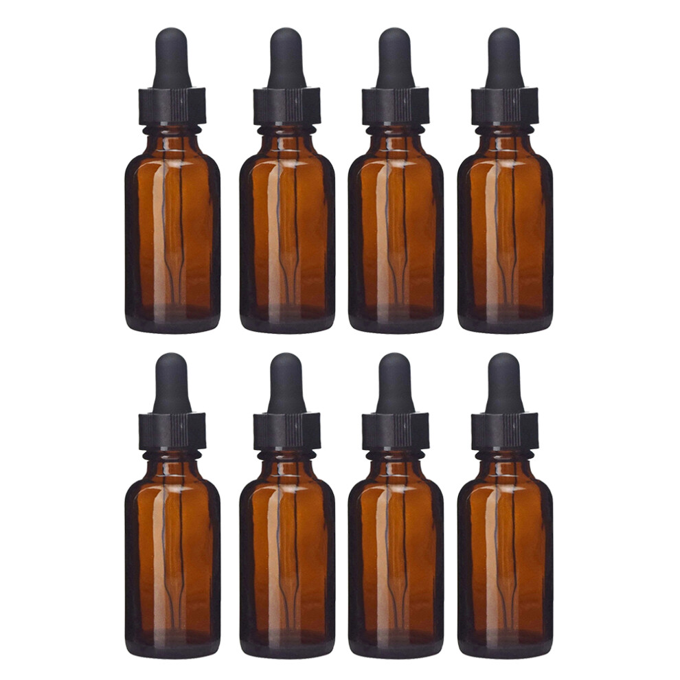 Solustre 16Pcs Brown Glass Perfume Bottles For Women Essential Oil With Dropper