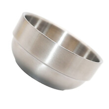2Pcs Stainless Steel Beard Shaving Mug Silver Soap Cream Bowl