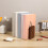 4Pcs Walnut Wood Bookends Decorative Stable for Bookshelves 8