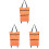 3Pcs Household Folding Shopping Trolley Bag Oxford Cloth 2