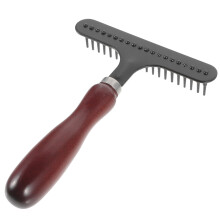 2Pcs Light Brown Pet Massage Comb Metal Bristles for Grooming Pets