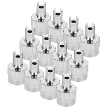 48Pcs Silver Copper Car Tire Valve Caps Durable Anti-Corrosion Covers
