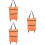 3Pcs Household Folding Shopping Trolley Bag Oxford Cloth 6
