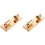 2Pcs Durable Steel Ceiling Lamp Holder E27 Bulb Socket Golden 4