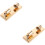 2Pcs Durable Steel Ceiling Lamp Holder E27 Bulb Socket Golden 7