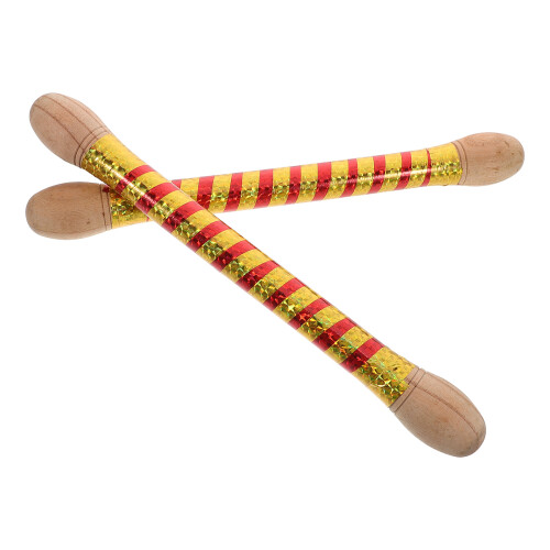 4Pcs Multi-Color Wooden Drumsticks for Beginners and Advanced Drumming