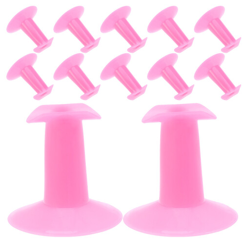 12Pcs Nail Practice Stand Fake Tip Holder Display Base For Beginners
