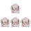 4Pièces Mini Élégant Pour Garniture Maison Miniature DIY 3