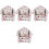 4Pièces Mini Élégant Pour Garniture Maison Miniature DIY 4