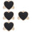 4Pcs Mini Wood Chalkboard Signs Decorative Message Boards Black 7