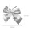 48Pcs Christmas Silver Bowknot Ornament Cloth Xmas Tree Decor 8