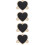 4Pcs Mini Wood Chalkboard Signs Decorative Message Boards Black 8
