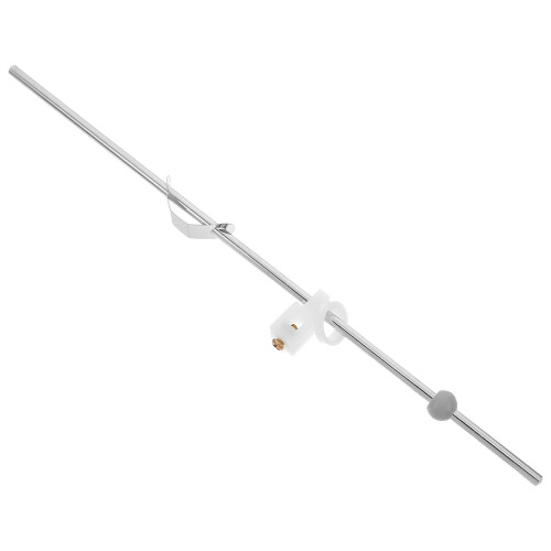 2Pcs Silver Drain Rod Set Metal+plastic Bathroom Sink Pop- Rod