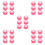 30Pièces Couvercles Rose Pour Bébé Étanches Voyage 7