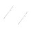 2Pcs Silver Drain Rod Set Metal+plastic Bathroom Sink Pop- Rod 9