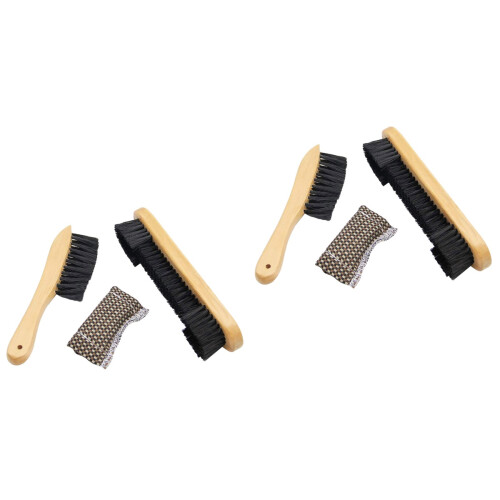 6Pcs Pool Table Cleaner Brush Set Durable Wood Handle Felt Cleaning 2