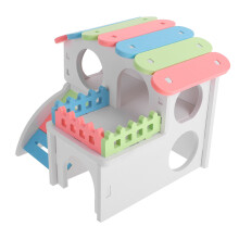 2Pcs Hamster House Small Pet Hideout Washable Fun Villa
