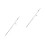 2Pcs Silver Drain Rod Set Metal+plastic Bathroom Sink Pop- Rod 5
