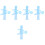 5Pcs Electric Bubble Maker Blue Portable Bubble Blower for Kids 6