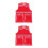 2Pcs Red Reflective Mesh Vest with Multiple Pockets Zipper for Work 5
