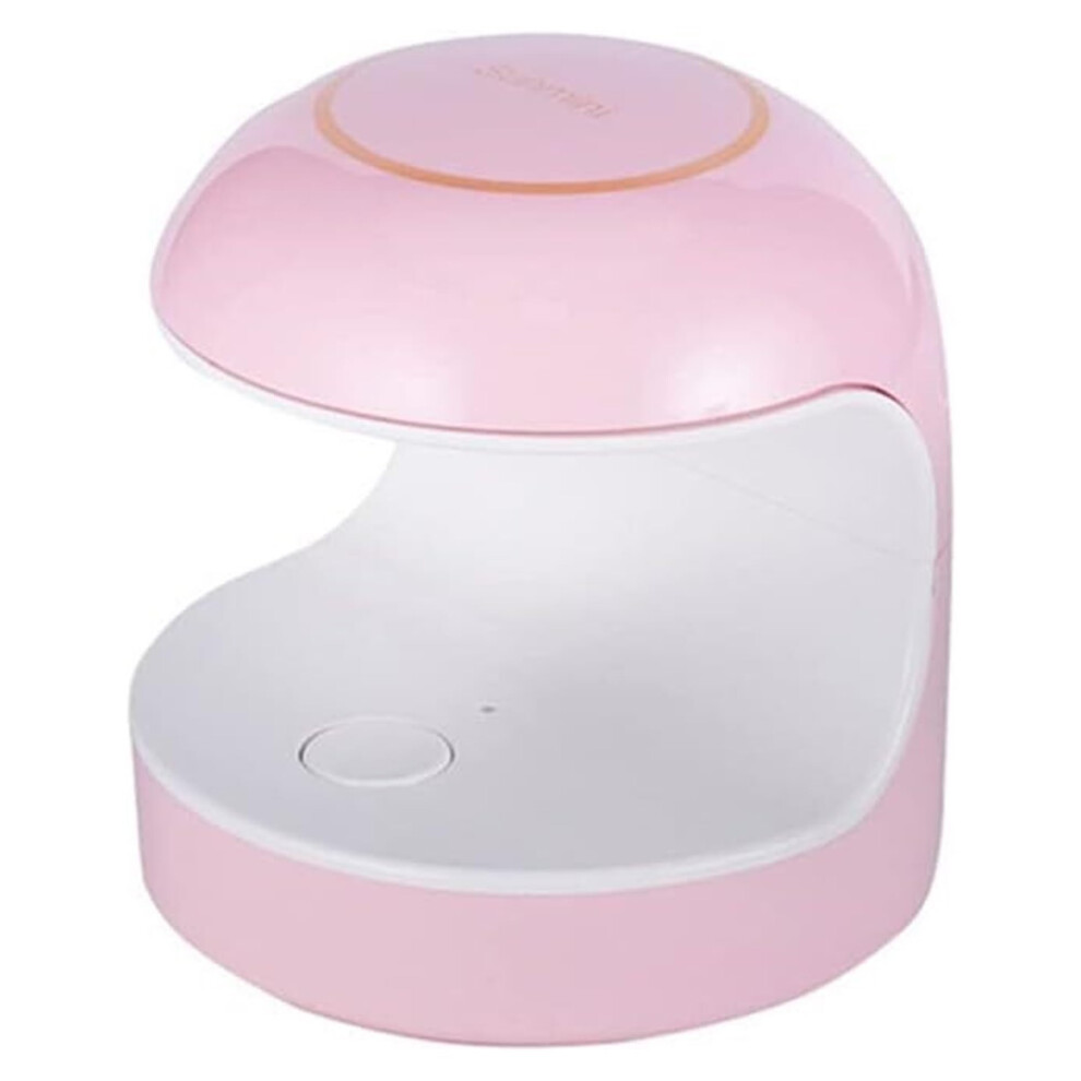 Pink Uv Led Nail Lamp 18W Gel Nail Polish Dryer With Usb Cable, Fast Curing Travel Size