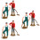 6 Pcs Farmer Model Simulation Woman Figures 9