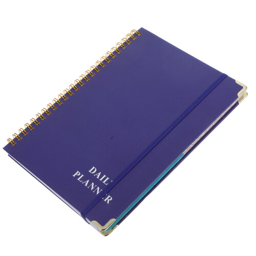 2Pcs A5 Dark Blue Lined Journal Spiral Notebook for Women Work Use 1