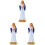 3St Witte Resin Beeld Ornament Voor Thuis 4