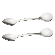 2 Pcs Metal Serving Spoon Stainless Steel Digging Scoop
