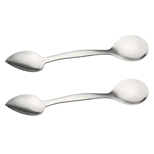 2 Pcs Metal Serving Spoon Stainless Steel Digging Scoop
