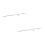 2Pcs Silver Drain Rod Set Metal+plastic Bathroom Sink Pop- Rod 10