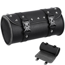 3Pcs Waterproof Black Synthetic Motorcycle Saddle Bags