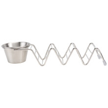 2 Count Pancake Stand Woman Stainless Steel Taco Holder Cup Display