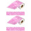 2Pcs Decorative Purple Wavy Blackboard Borders Stickers for Classroom 5