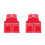 2Pcs Red Reflective Mesh Vest with Multiple Pockets Zipper for Work 4