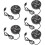 5Pcs USB Multiport Hub Black for Computer with Low Power Consumption 10