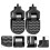 3Paires Repose-Pieds Arrière Pliable Noir 10