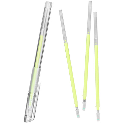 4Sets Yellow Tattooing Makeup Pen Portable for Eyebrows