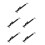 5Sets Durable Black Window Security Bars with Telescopic Lock Rods 9
