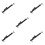5Sets Durable Black Window Security Bars with Telescopic Lock Rods 10