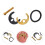 Faucet Horseshoe Copper Golden 1 Set For Versatile Kitchen 9