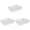 3Pcs Heat-Resistant White Enamel Baking Trays for Home Kitchen 4