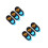 6Pcs Orange ABS Cover Slide for Laptop Webcam Privacy 8