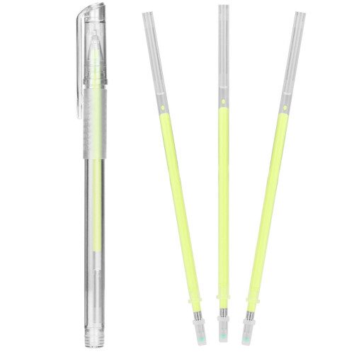 4Sets Yellow Tattooing Makeup Pen Portable for Eyebrows 2