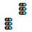 6Pcs Orange ABS Cover Slide for Laptop Webcam Privacy 5