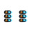 6Pcs Orange ABS Cover Slide for Laptop Webcam Privacy 3