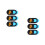 6Pcs Orange ABS Cover Slide for Laptop Webcam Privacy 4