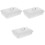 3Pcs Heat-Resistant White Enamel Baking Trays for Home Kitchen 5